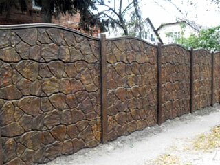 бетонный забор